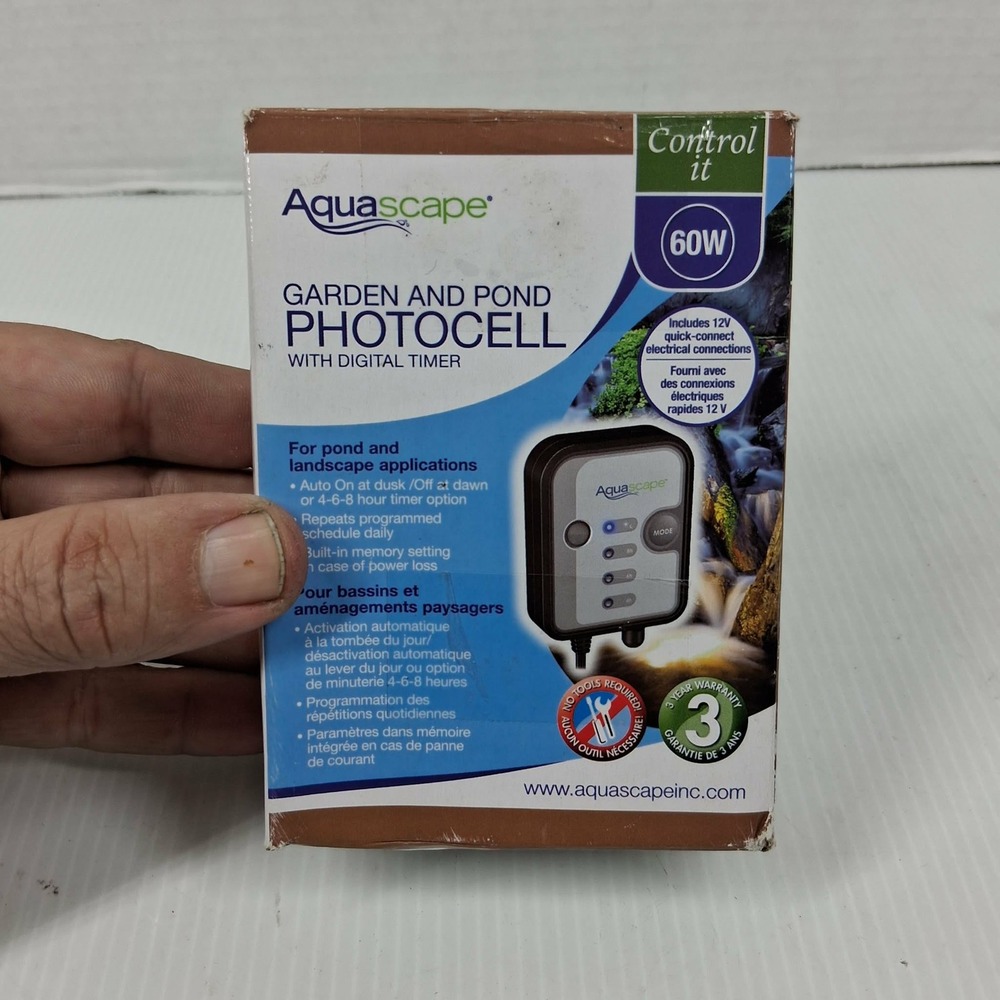 Aquascape Garden and Pond Photocell with Digital Timer 60W 12V 84039